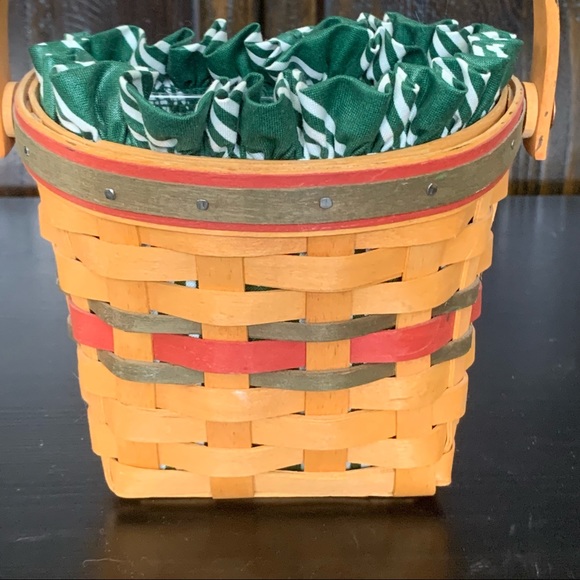 1998 Longaberger Hand Woven Swing Handle Wall Basket - Picture 3 of 16